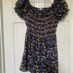 Allison & Kelly size large navy tropical women’s romper